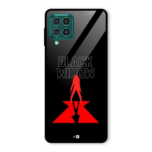 Black Widow Glass Back Case for Galaxy F62