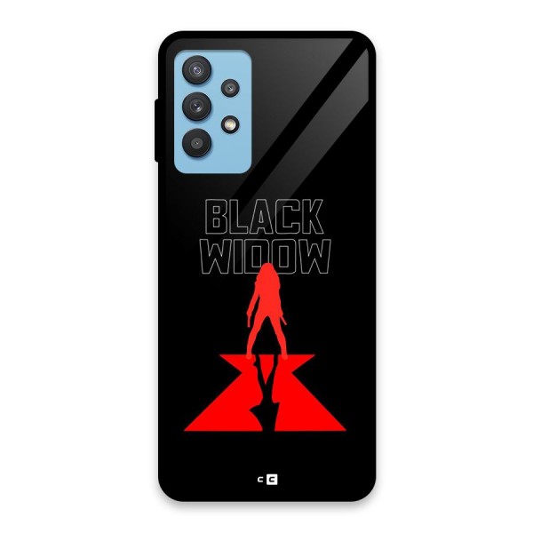 Black Widow Glass Back Case for Galaxy M32 5G