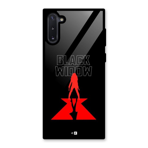 Black Widow Glass Back Case for Galaxy Note 10