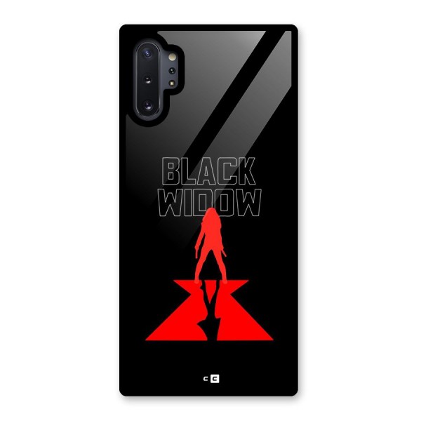 Black Widow Glass Back Case for Galaxy Note 10 Plus