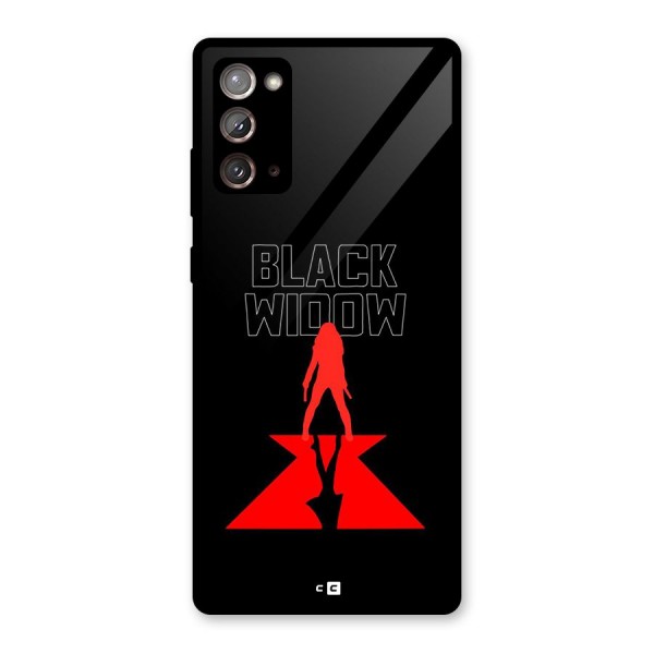 Black Widow Glass Back Case for Galaxy Note 20