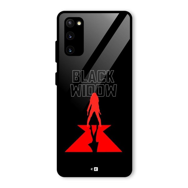 Black Widow Glass Back Case for Galaxy S20 FE 5G