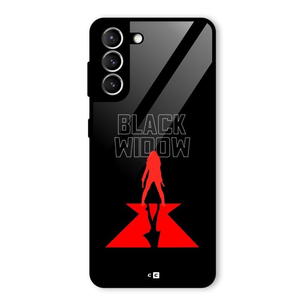 Black Widow Glass Back Case for Galaxy S21 5G