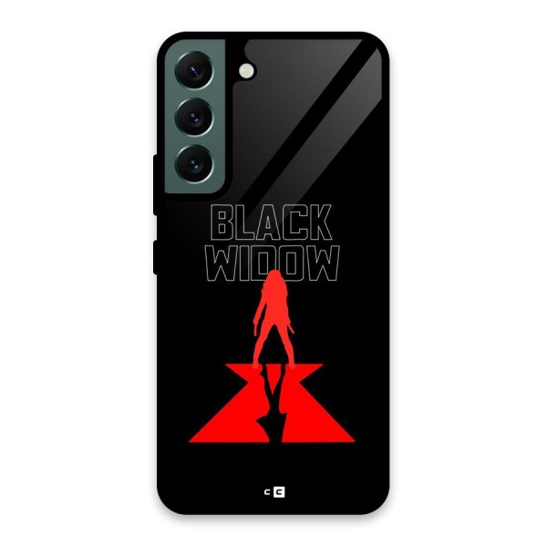 Black Widow Glass Back Case for Galaxy S22 5G