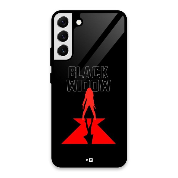 Black Widow Glass Back Case for Galaxy S22 Plus 5G