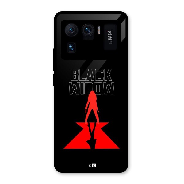 Black Widow Glass Back Case for Mi 11 Ultra