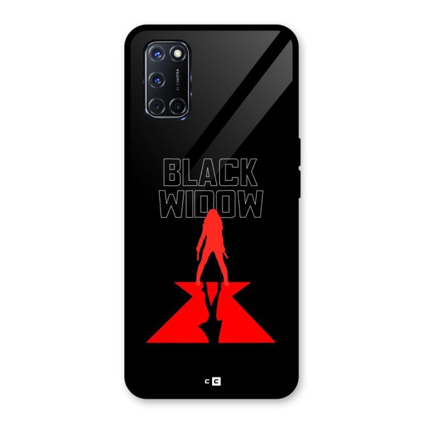 Black Widow Glass Back Case for Oppo A52