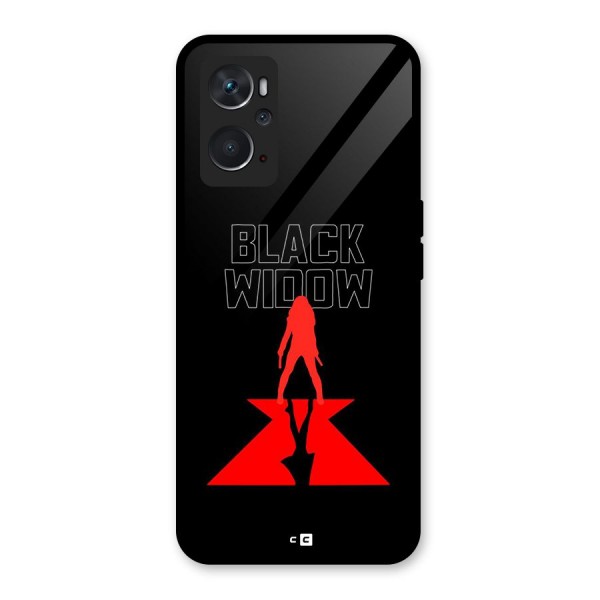 Black Widow Glass Back Case for Oppo K10 4G