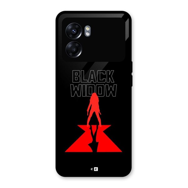 Black Widow Glass Back Case for Oppo K10 5G