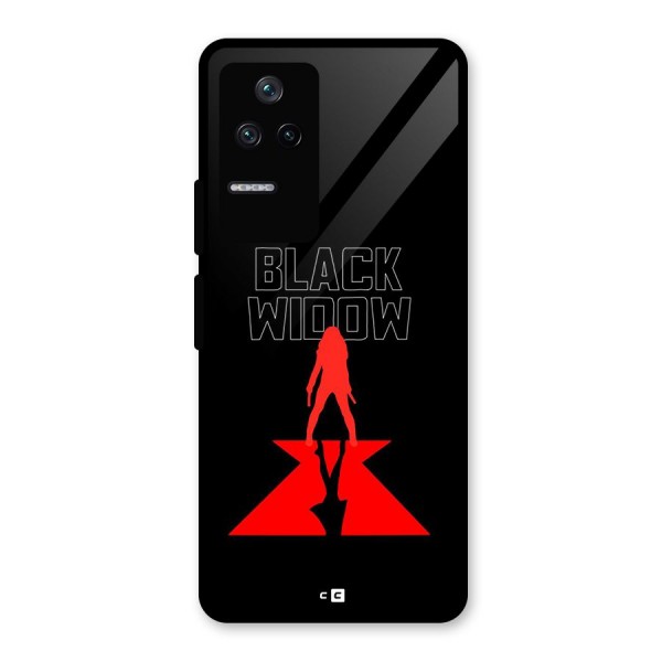 Black Widow Glass Back Case for Poco F4 5G