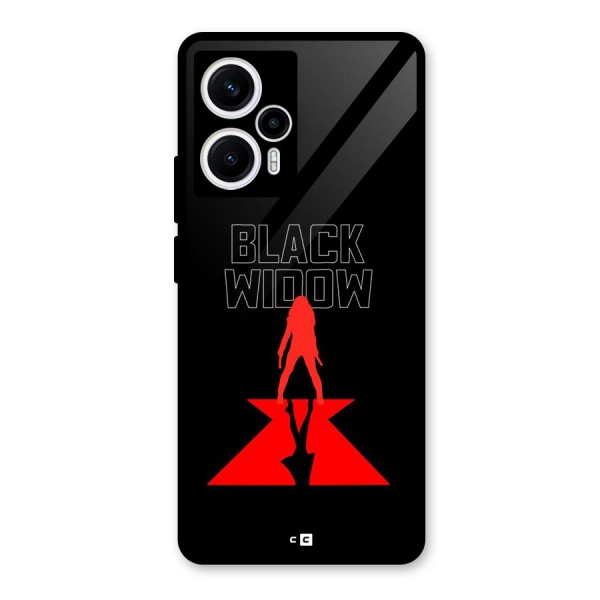 Black Widow Glass Back Case for Poco F5