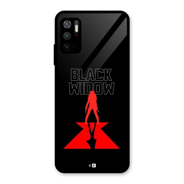 Black Widow Glass Back Case for Poco M3 Pro 5G