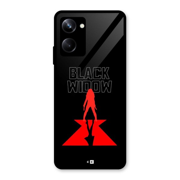 Black Widow Glass Back Case for Realme 10 Pro