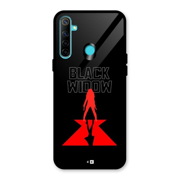 Black Widow Glass Back Case for Realme 5