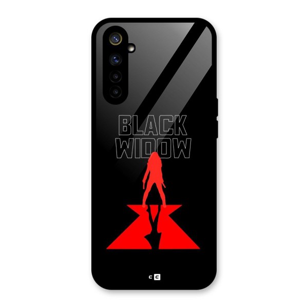 Black Widow Glass Back Case for Realme 6