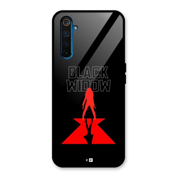 Black Widow Glass Back Case for Realme 6 Pro