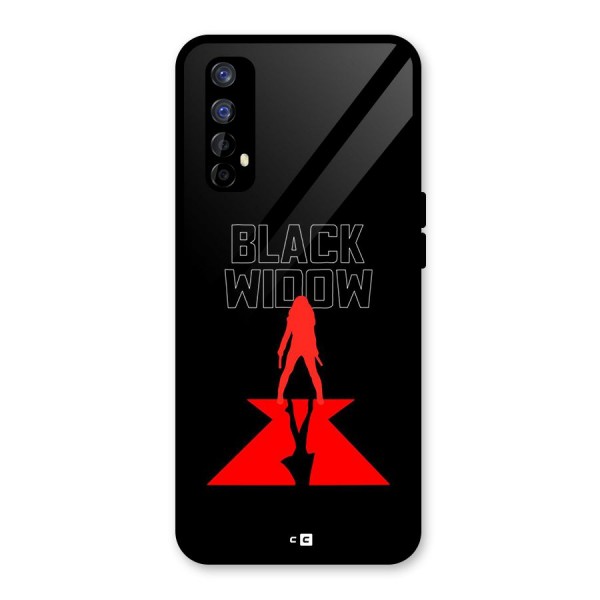 Black Widow Glass Back Case for Realme 7