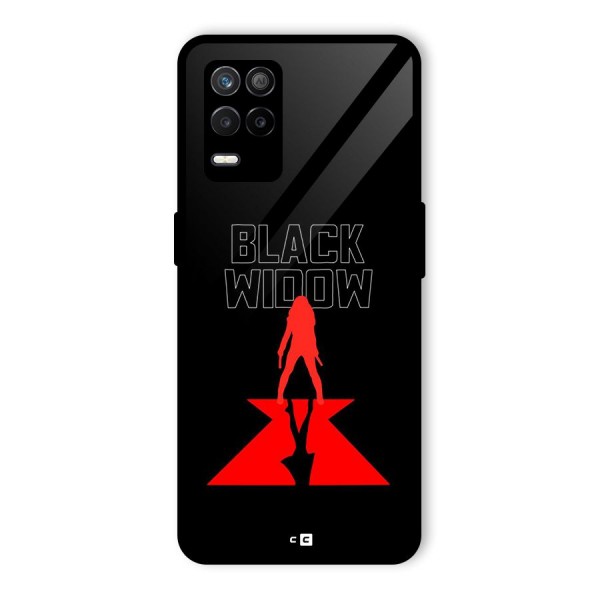 Black Widow Glass Back Case for Realme 8 5G