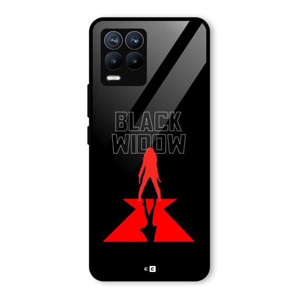 Black Widow Glass Back Case for Realme 8 Pro