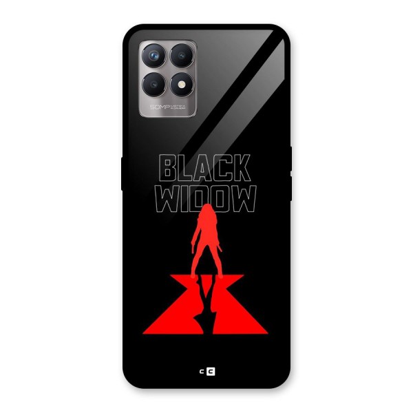 Black Widow Glass Back Case for Realme 8i