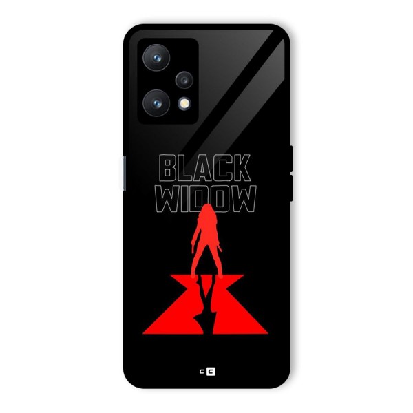 Black Widow Glass Back Case for Realme 9 Pro 5G