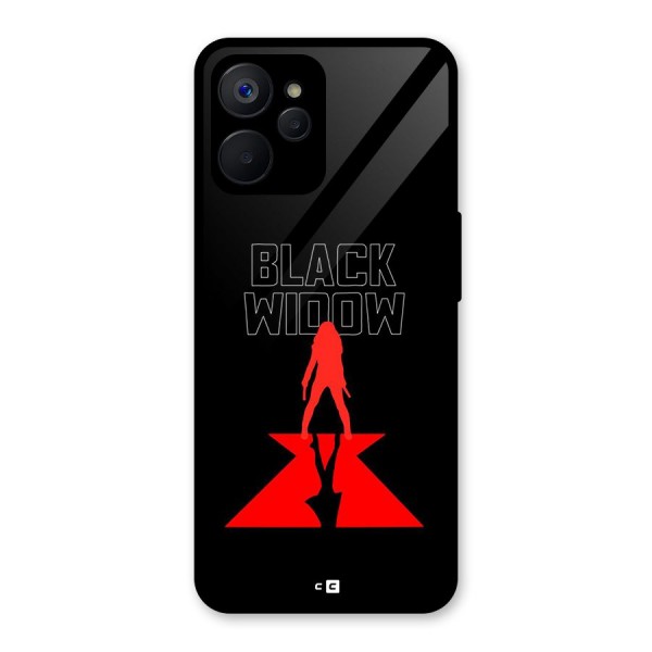 Black Widow Glass Back Case for Realme 9i 5G