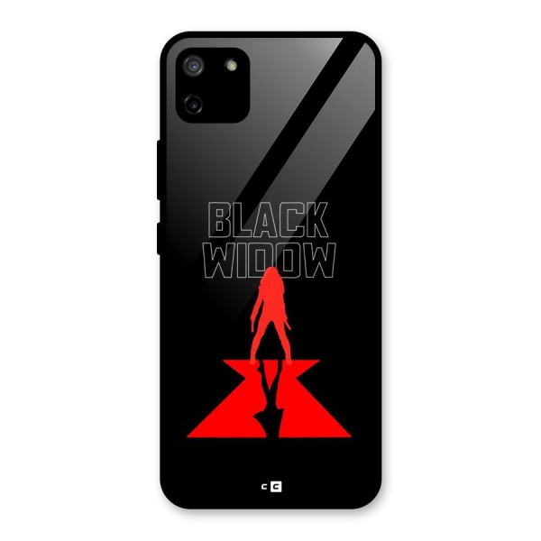 Black Widow Glass Back Case for Realme C11