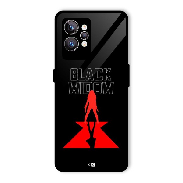 Black Widow Glass Back Case for Realme GT2 Pro