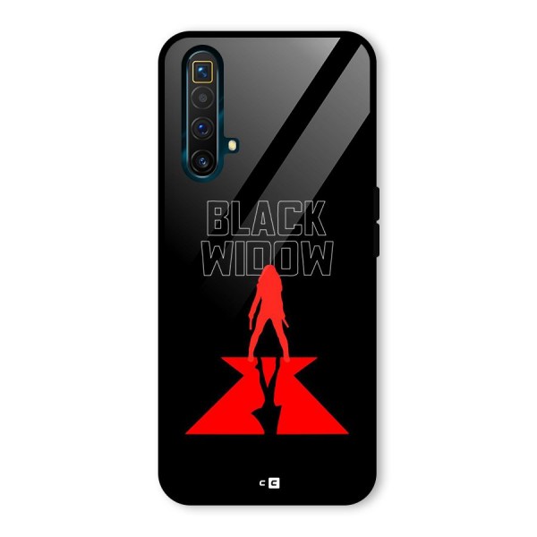 Black Widow Glass Back Case for Realme X3 SuperZoom