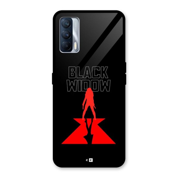 Black Widow Glass Back Case for Realme X7