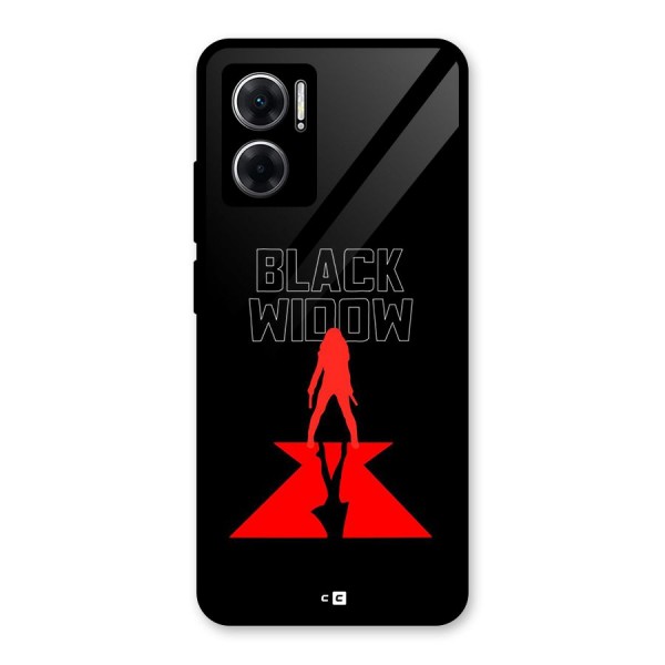 Black Widow Glass Back Case for Redmi 11 Prime 5G