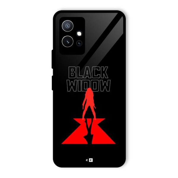 Black Widow Glass Back Case for Vivo T1 5G