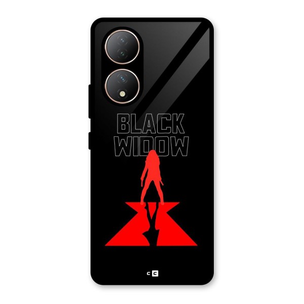 Black Widow Glass Back Case for Vivo T2