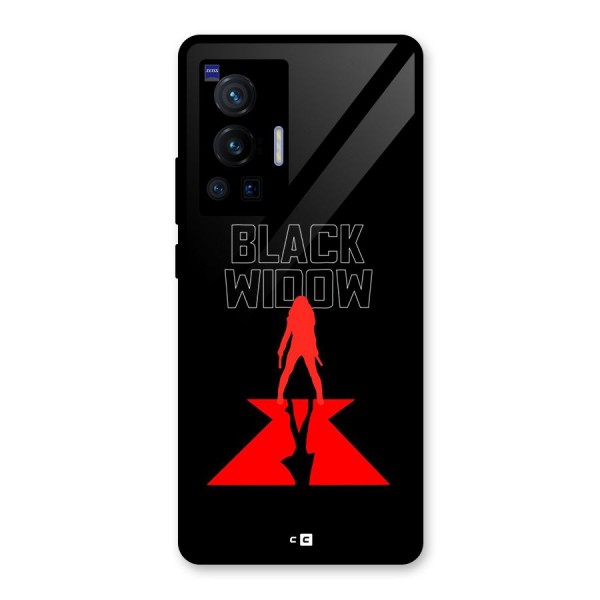 Black Widow Glass Back Case for Vivo X70 Pro