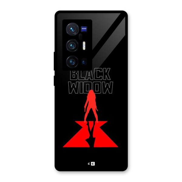 Black Widow Glass Back Case for Vivo X70 Pro Plus