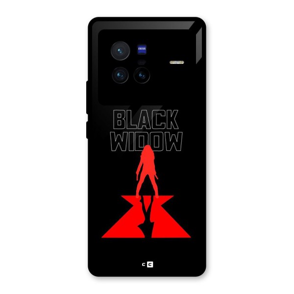 Black Widow Glass Back Case for Vivo X80