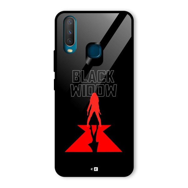 Black Widow Glass Back Case for Vivo Y12