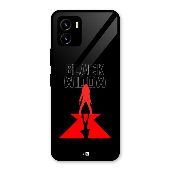 Black Widow Glass Back Case for Vivo Y15s