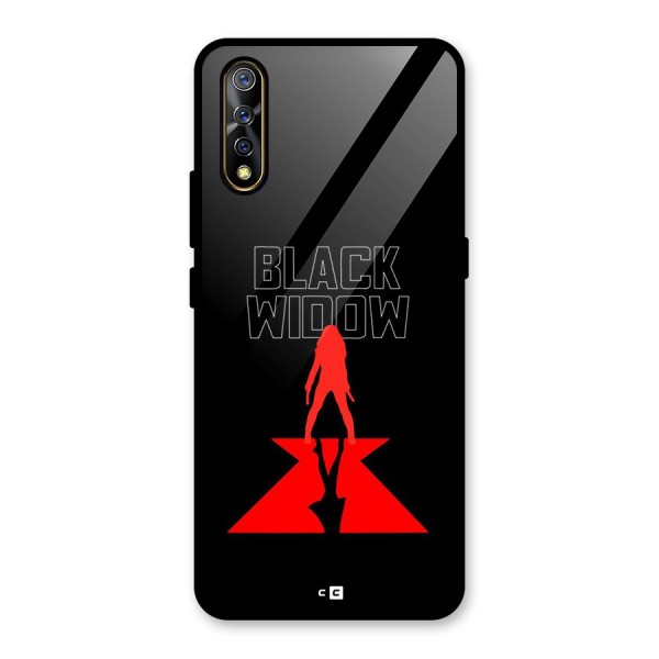 Black Widow Glass Back Case for Vivo Z1x