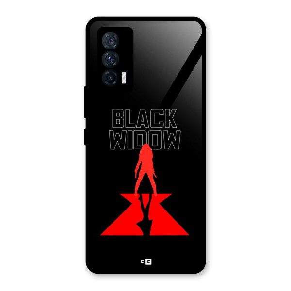 Black Widow Glass Back Case for Vivo iQOO 7 5G