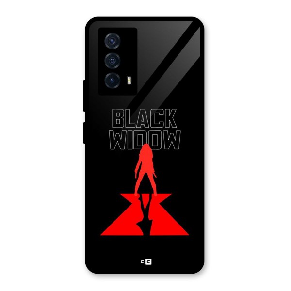 Black Widow Glass Back Case for Vivo iQOO Z5