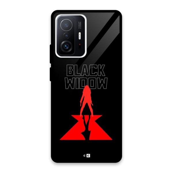 Black Widow Glass Back Case for Xiaomi 11T Pro