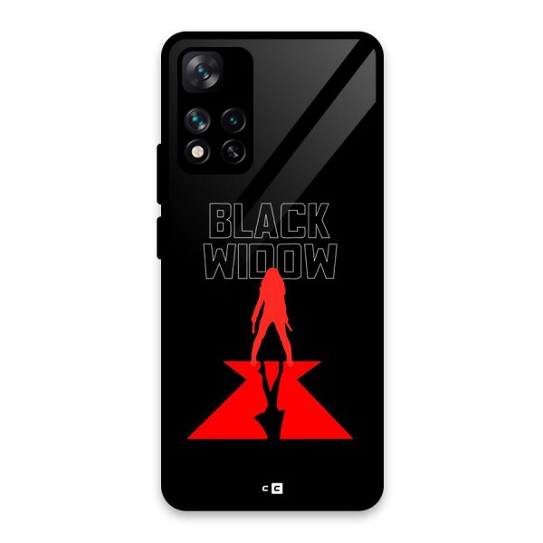 Black Widow Glass Back Case for Xiaomi 11i 5G