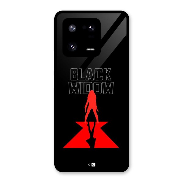 Black Widow Glass Back Case for Xiaomi 13 Pro