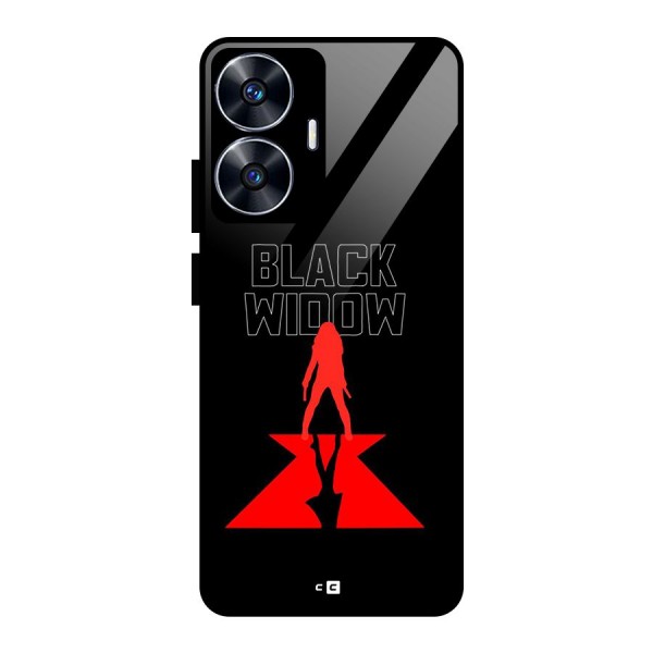 Black Widow Glass Back Case for realme C55