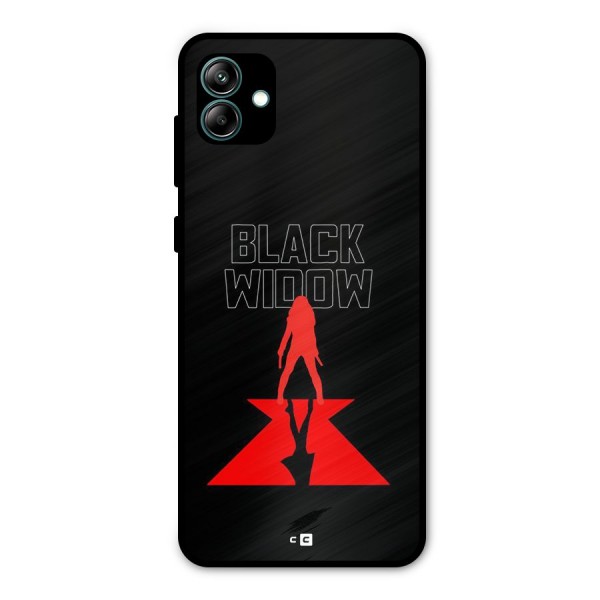 Black Widow Metal Back Case for Galaxy A04