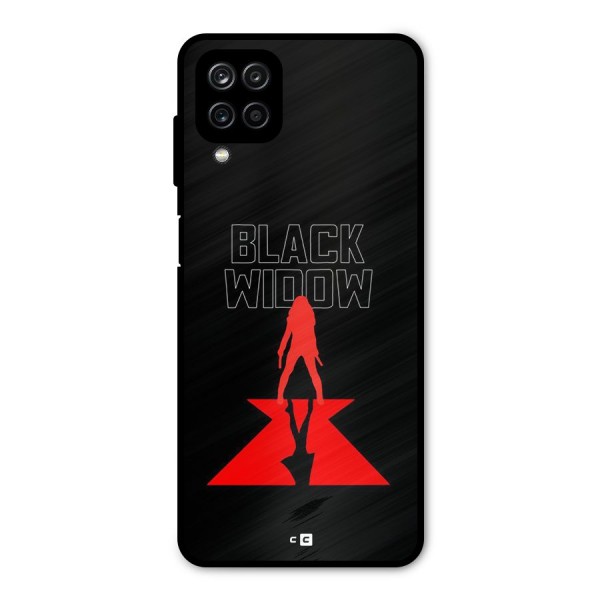 Black Widow Metal Back Case for Galaxy A12