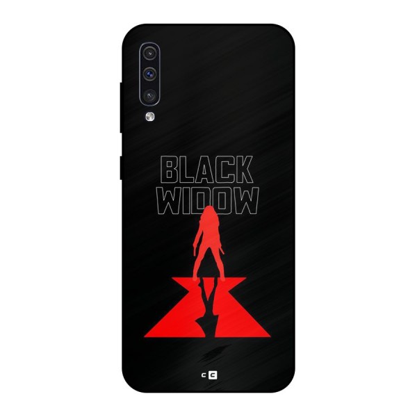 Black Widow Metal Back Case for Galaxy A30s