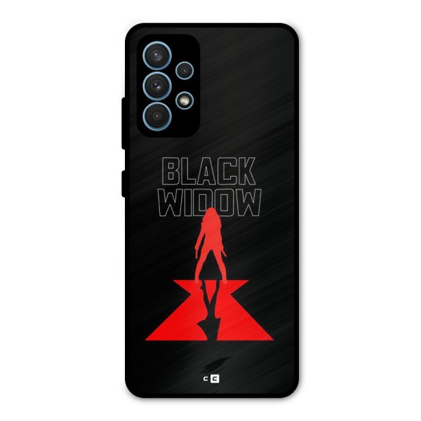 Black Widow Metal Back Case for Galaxy A32