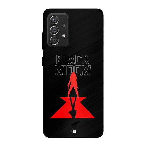 Black Widow Metal Back Case for Galaxy A52